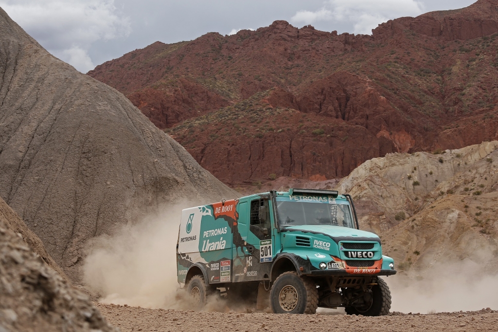 501 DE ROOY GERARD TORRALLARDONA MOISES RODEWALD DAREK (nld) IVECO action during the Dakar 2016 Argentina Bolivia, Etape 5 - Stage 5, Jujuy - Uyuni, from January 7, 2016 , Argentina - Photo Florent Gooden / DPPI