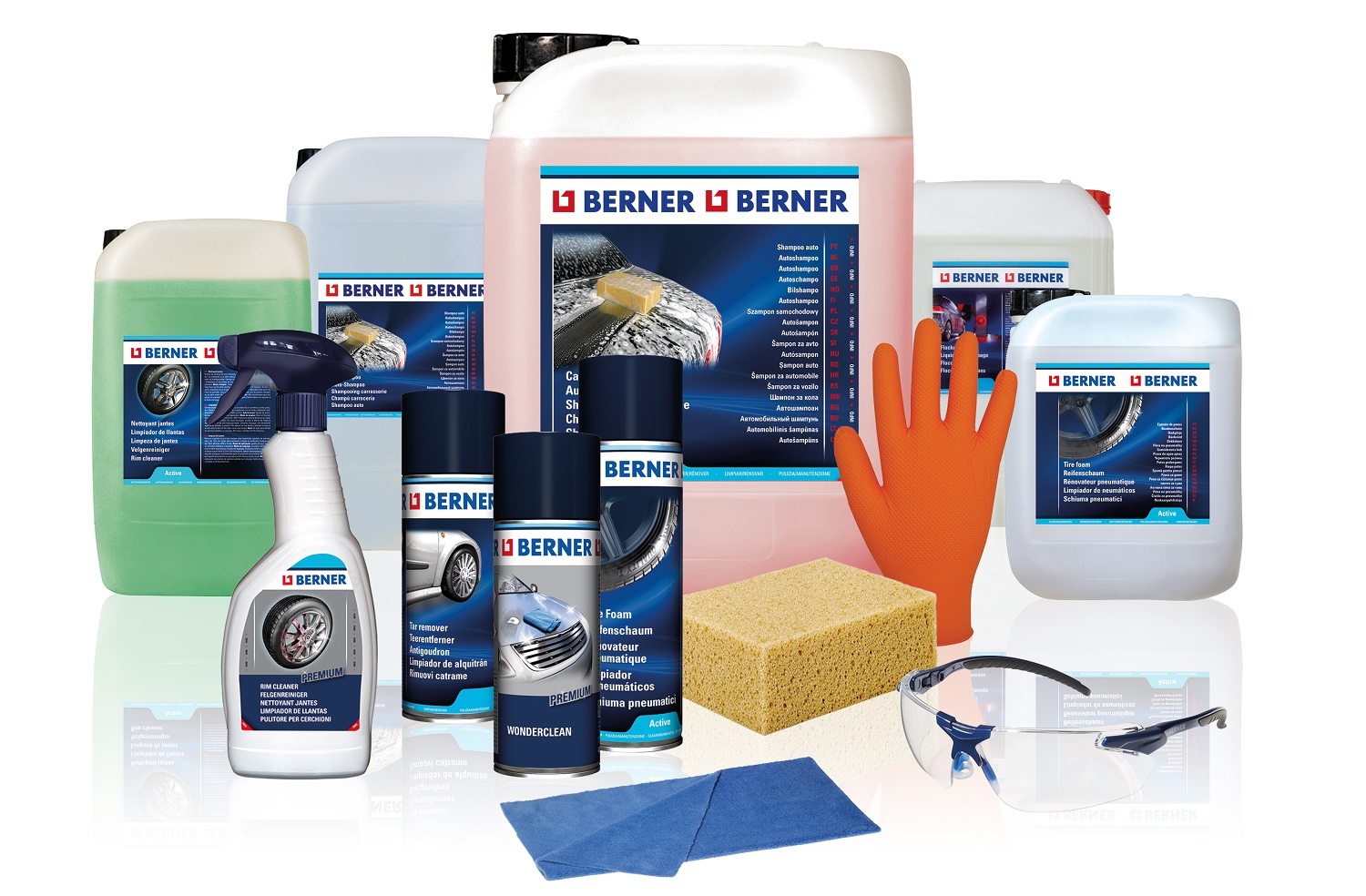 Il programma Berner per il lavaggio professionale dei veicoli