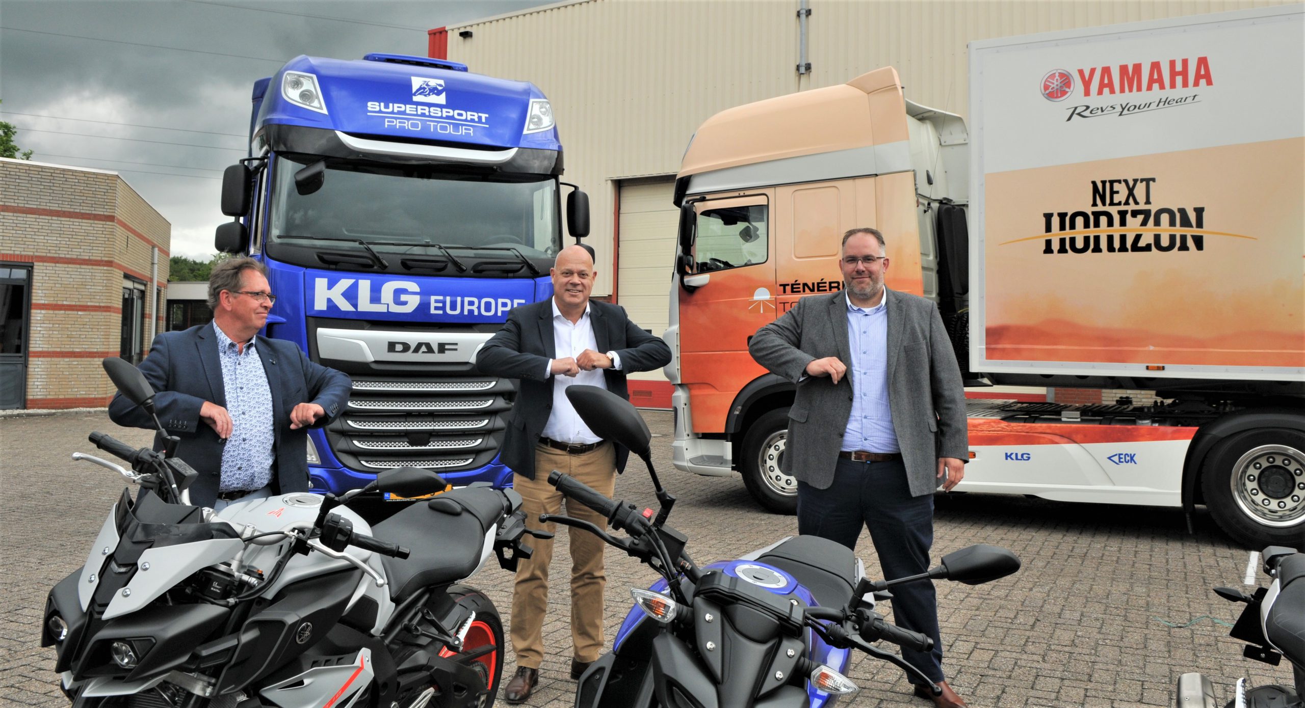 La partnershihp fra Yamaha e KLG Europe ha portato Van Eck alla fornitura dei trailer per il tour